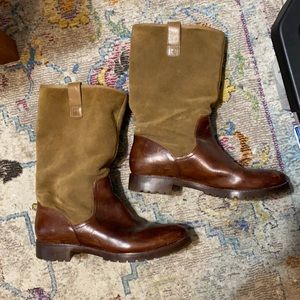 Sperry | brown leather + suede boot | sz 7.5